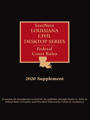 cover image of Louisiana Court Rules